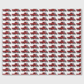  Red Truck Cadeaupapier (Vlak)