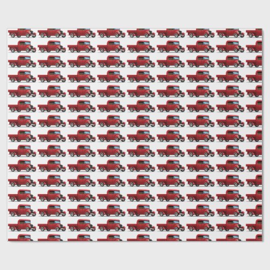 Red Truck Cadeaupapier (Vlak)