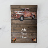  Red Truck Card Kaart (Binnen)