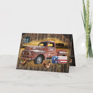 Red Truck Card Kaart