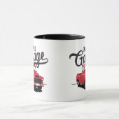 Red  Truck Custom Coffee Mok (Midden)