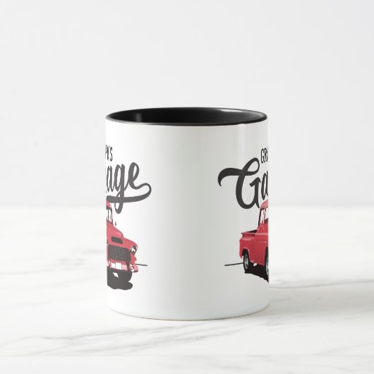 Red  Truck Custom Coffee Mok (Midden)