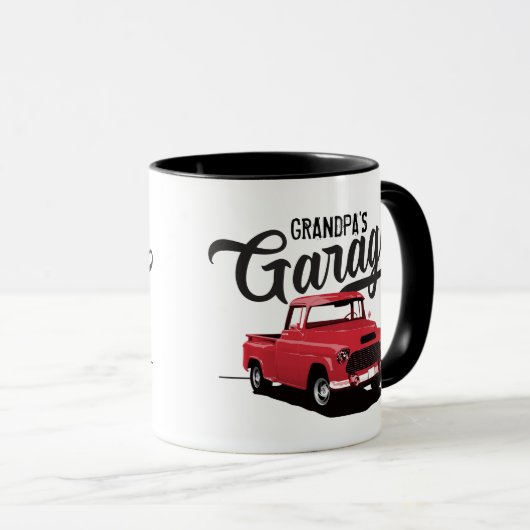 Red  Truck Custom Coffee Mok (Voorkant rechts)