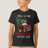 Red Truck Dit is mijn kerstfilm kijken Buff T-shirt (Voorkant)
