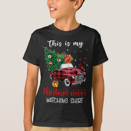Red Truck Dit is mijn kerstfilm kijken Buff T-shirt (Voorkant)