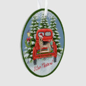  Red Truck Duitse naam van Shephard   Ornament (voorkant)