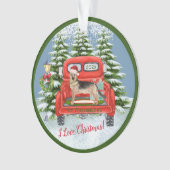  Red Truck Duitse naam van Shephard   Ornament (voorkant)
