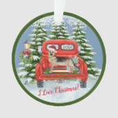 Red Truck Duitse naam van Shephard   Ornament (voorkant)