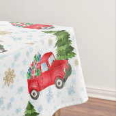  Red Truck en kerstboom Tafelkleed (Voorbeeld)