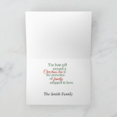  Red Truck en Pine Forest Feestdagen Kaart (Binnen)