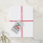 Red Truck en Tree Kerstmis Cadeaulabel (Met Touw)