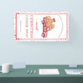 Red Truck Gingerbrood Cookie Swap Banner (Beurs)