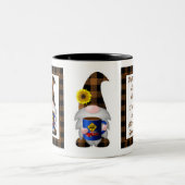 Red Truck Gnome Coffee Tweekleurige Koffiemok (Center)