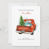 Red Truck kerst met nieuwe startpagina Aankondiging (Voorkant)