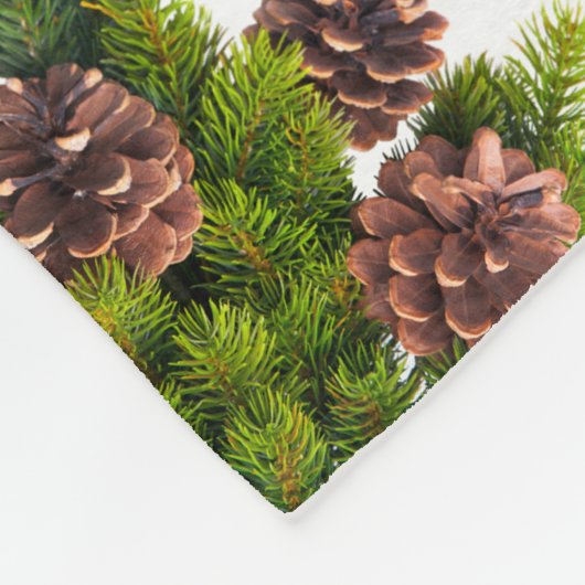  Red Truck-kerstbanket Fleece Deken (Hoek)