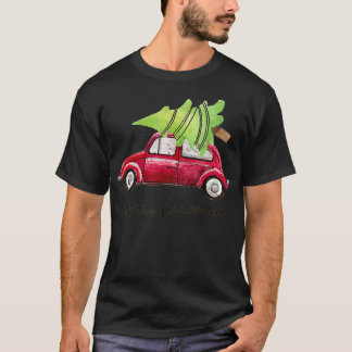 Red Truck Kerstboom Pajamas T-shirt