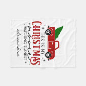 Red Truck Kerstfilm die Blanket naam bekijkt Fleece Deken (Voorkant (Horizontaal))