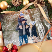  Red Truck Kerstfotokaart 1 Foto Feestdagenkaart