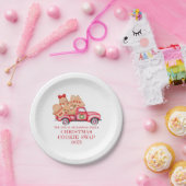 Red Truck Kerstkoekje Swap Papieren Bordje (Feest)