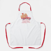 Red Truck Kerstkoekje Swap Schort (Voorkant)