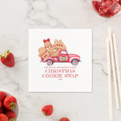 Red Truck Kerstkoekje Swap Servet (Insitu)