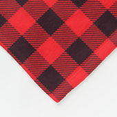  Red Truck Kerstmis Medium Fleece Blanket (Hoek)