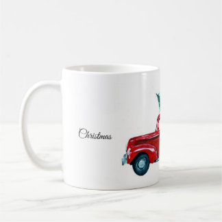Red Truck Kerstmis Mok