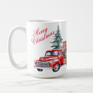 Red Truck Kerstmis Mok
