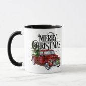 Red Truck Kerstmis Mok (Links)