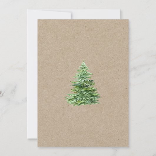 Red Truck Kerstparty Uitnodiging (Achterkant)