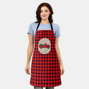 Red Truck Kerstpron Schort