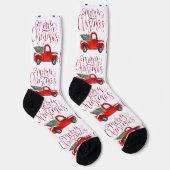 Red Truck-kerstsokken Sokken (Rechts)