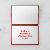 Red Truck Kerstversiering (4) Feestdagen Kaart (Binnen)