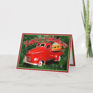 Red Truck Kerstversiering (4) Feestdagen Kaart