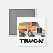 Red Truck Magneet (Voorkant / Achterkant)