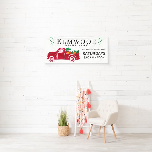 Red Truck | Marktsignalen voor landbouwers Spandoek (Insitu)