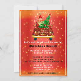 Red Truck Merry kerstboom Brunch Rood Kaart