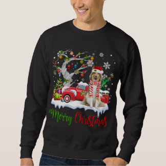 Red Truck Merry kerstboom Shetland Sheepdog P Trui
