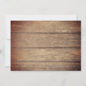  Red Truck Merry Kerstmis Rustic Wood Feestdagenkaart (Achterkant)