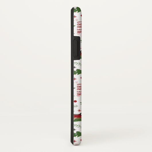 Red Truck Merry-kerstpatroon Case-Mate iPhone Case (Achterkant / rechts)