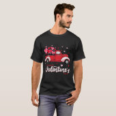 Red Truck met hart Happy Valentine's Day T-shirt (Voorkant volledig)
