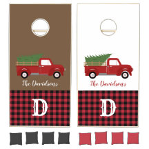  Red Truck met kerstboomvakantie