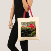 Red Truck met Spring Flowers & Rainbow Tote Bag (Voorkant (product))