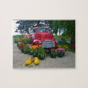 Red Truck met Tulips, Oregon Legpuzzel