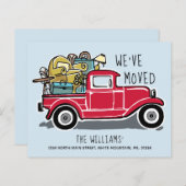  Red Truck-meubilair budget Moving Kaart (Voorkant / Achterkant)