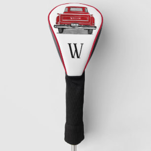 Red Truck Monogram Initiaal Naam Golfheadcover