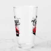Red  Truck Name Custom Glass Tumbler (Links)