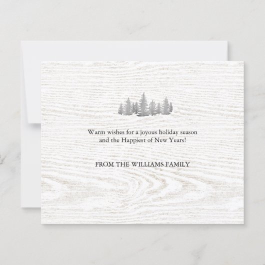  Red Truck Patriotic Budget kerstkaart (Achterkant)