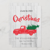 Red  Truck — persoonlijke kerstkaart (Voorkant / Achterkant)