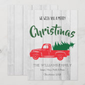 Red  Truck — persoonlijke kerstkaart (Voorkant / Achterkant)